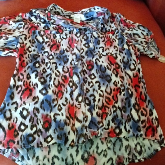 SOLD4/$15 Mocha Blouse - Picture 5 of 11